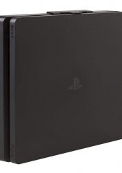 Black PS4 slim wall mount