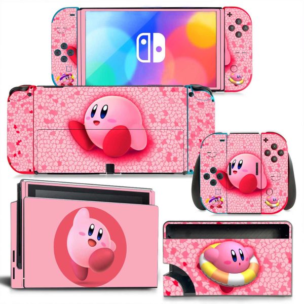 Kirby Nintendo Switch OLED Skin Bundle