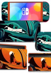 Mandalorian Nintendo Switch OLED Skin Bundle