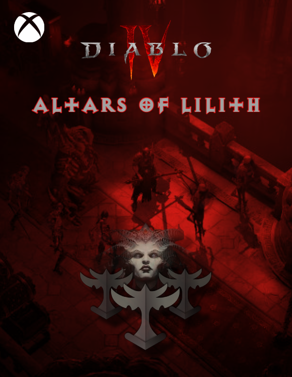 Diablo 4 Altars of Lilith boosting for Xbox consoles